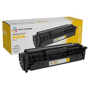 ld products remanufactured toner cartridge replacement for hp 305a ce412a (yellow) hp305a hp laserjet & laserjet pro: 300 color mfp m375nw, 400 color m451dn, hp laserjet pro 400 color m475dn, m475dw