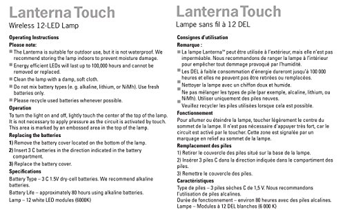 LIGHT IT! by Fulcrum, 24411-107 Lanterna Touch, Bronze, Single Pack