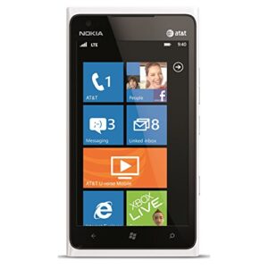 nokia lumia 900 16gb unlocked gsm 4g lte windows 7.5 smartphone w/ 8mp camera - white