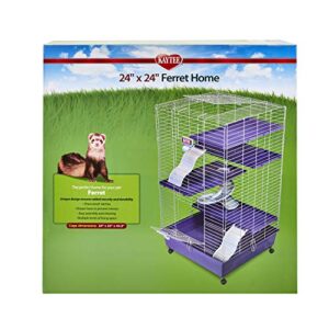 kaytee my first home multi-level habitat with casters for pet ferrets