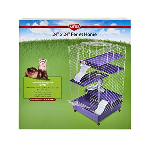 Kaytee My First Home Multi-Level Habitat with Casters for Pet Ferrets