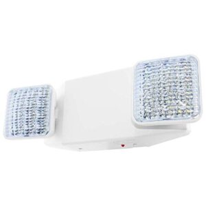 lfi lights - ul certified - hardwired led standard emergency light - square head - el2wbb
