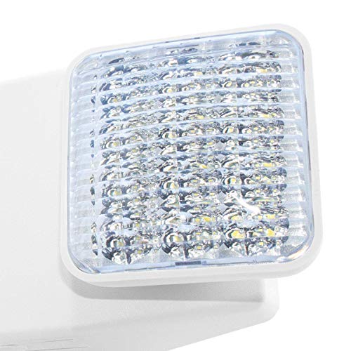 LFI Lights - UL Certified - Hardwired LED Standard Emergency Light - Square Head - EL2WBB