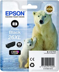 epson no.26xl ink cart hy photo blk