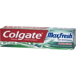 colgate toothpaste with mini breath strips, clean mint-6 ounces-3 pack