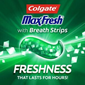 Colgate Toothpaste with Mini Breath Strips, Clean Mint-6 Ounces-3 Pack