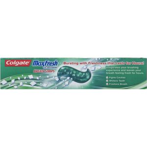 Colgate Toothpaste with Mini Breath Strips, Clean Mint-6 Ounces-3 Pack