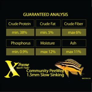 Xtreme Aquatic Foods 2131-G Community Pee-Wee Fish Food