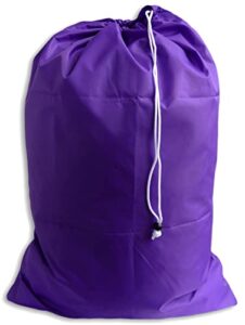 extra large laundry bag, drawstring, color: purple, jumbo size
