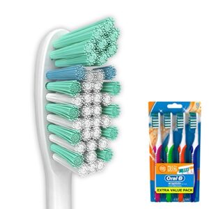 Oral-B Complete Deep Clean Soft Bristles Toothbrush, 4 Count, Colors May Vary