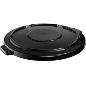 rubbermaid commercial 264560bla vented round brute lid 24 1/2 x 1 1/2 black