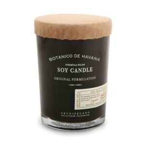 archipelago botanicals botanico de havana soy candle | luxury candle hand-poured with premium soy wax blend | burns 55 hours (5.8 oz)