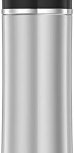 Thermos Sipp 16-Ounce Leak Proof Drink Bottle with Tea Infuser, Black, Stainless Steel