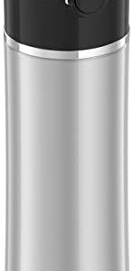 Thermos Sipp 16-Ounce Leak Proof Drink Bottle with Tea Infuser, Black, Stainless Steel