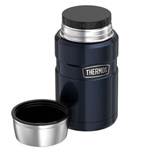 THERMOS Stainless King Vacuum-Insulated Food Jar, 24 Ounce, Midnight Blue