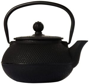 old dutch cast iron sapporo teapot, 20-ounce, black