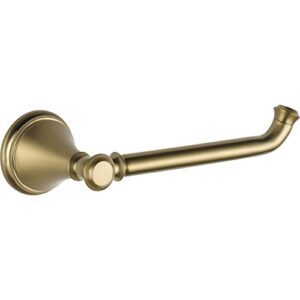 delta faucet 79750-cz cassidy wall mounted single post toilet paper holder in champagne bronze, bath accessories