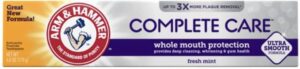 arm & hammer complete care fluoride anticavity toothpaste, fresh mint 6 oz (pack of 3)