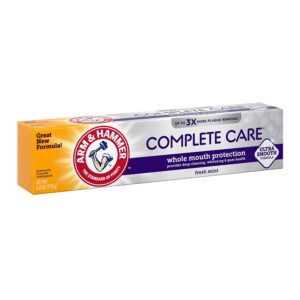 ARM & HAMMER Complete Care Fluoride Anticavity Toothpaste, Fresh Mint 6 oz (Pack of 3)