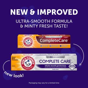 ARM & HAMMER Complete Care Fluoride Anticavity Toothpaste, Fresh Mint 6 oz (Pack of 3)