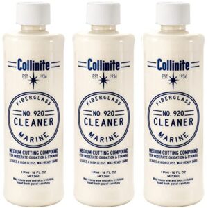collinite fiberglass marine cleaner, 16 fl oz - 3 pack