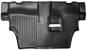 husky liners - weatherbeater | fits 2011 - 2023 dodge durango w/2nd row bench seat | third row liner, black | 19051