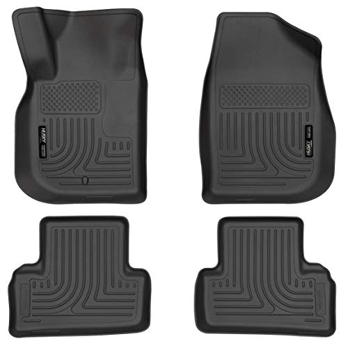 Husky Liners Weatherbeater | Fits 2005 - 2010 Chevrolet Cobalt, 2007 - 2009 Pontiac G5, Front & 2nd Row Liners - Black, 4 pc.| 98101