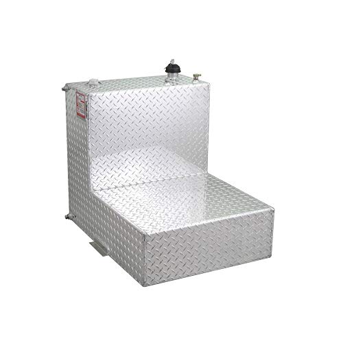 RDS 70388 L-Shaped Transfer Liquid Tank - 95 Gallon Capacity Silver