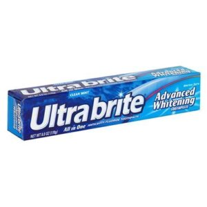 ultra brite advanced whitening anticavity fluoride toothpaste, clean mint flavor, 6 oz. (pack of 12)