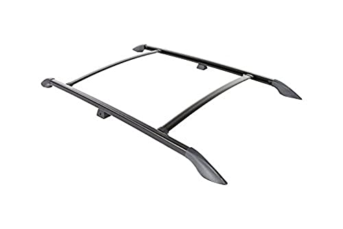 Perrycraft AV4778-B Aventura Black 47" W x 78" L Drill-in Installation Roof Rack - 110 lbs Capacity