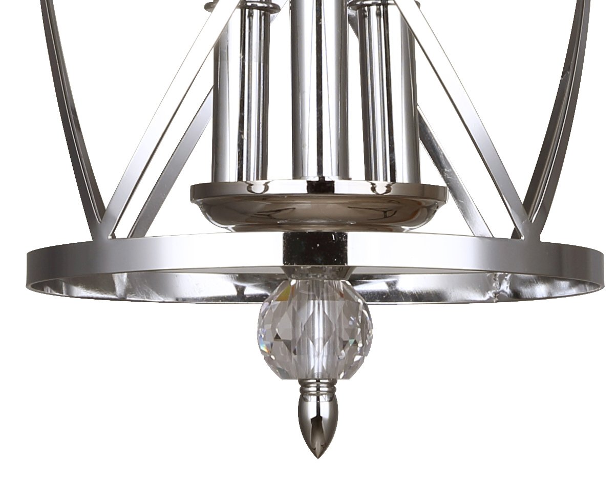 Canarm ICH172B03CH10 Vanessa 3-Light Chandelier, Chrome