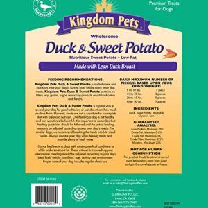 Kingdom Pets Filler Free Duck Jerky & Sweet Potato Twists, Premium Treats for Dogs, 48-Ounce Bag