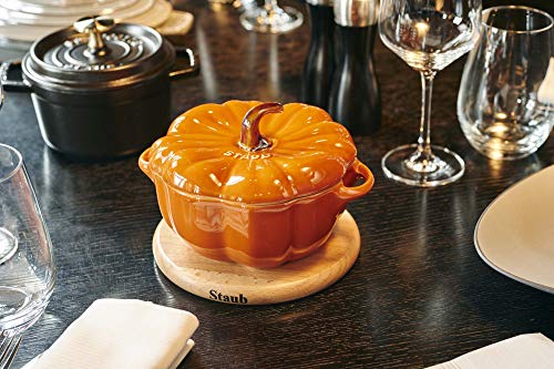 STAUB Round Magnetic Wood Trivet, 6"