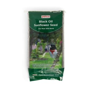 petco black oil sunflower seed wild bird food, 30 lb bag