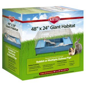 kaytee my first home giant habitat with casters for pet rabbits or multiple guinea pigs