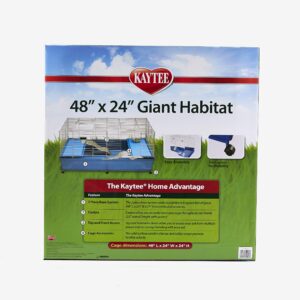 Kaytee My First Home Giant Habitat With Casters for Pet Rabbits or Multiple Guinea Pigs