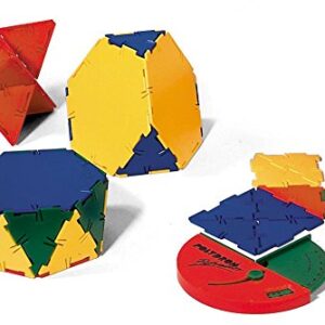 hand2mind Polydron Geometry Shapes (Set of 266 Pieces in 7 Shapes)