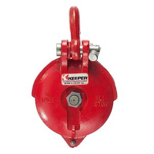keeper - pulley block for all winches up to 18,000 lbs. with 36,000 lbs. pulling capacity