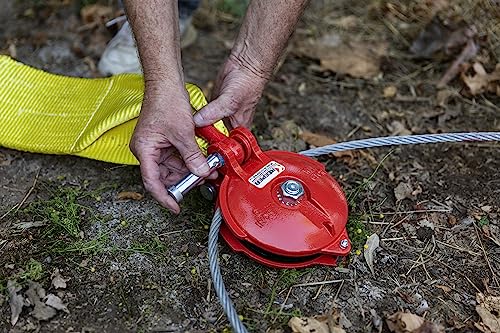 KEEPER - Pulley Block for All Winches Up to 18,000 Lbs. with 36,000 Lbs. Pulling Capacity