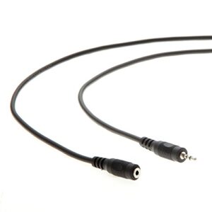 installerparts 2.5mm male to female audio extension cable (6ft) - compatible with headphones, microphones, and more