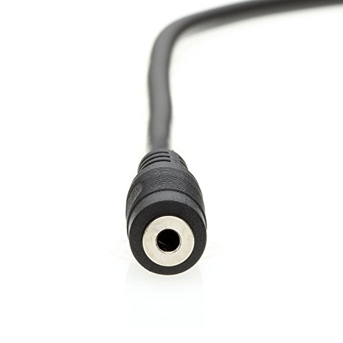 InstallerParts 2.5mm Male to Female Audio Extension Cable (6Ft) - Compatible with Headphones, Microphones, and More