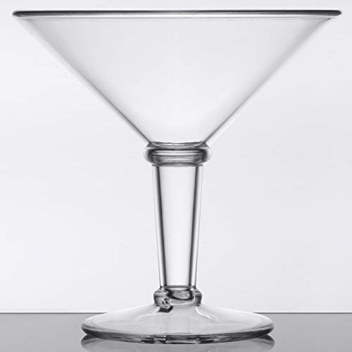 G.E.T. SW-1419-1-SAN-CL Shatterproof Jumbo Martini Cocktail Glass, BPA Free, 48 Ounce, Clear