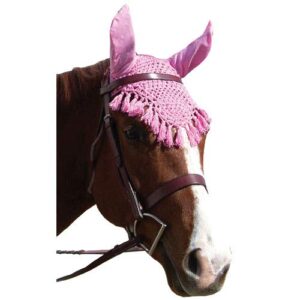 intrepid international fancy ear nets for horses, pink