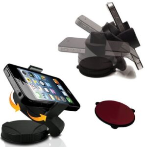 Leegoal(TM) UniSuction 360 In-Car Windscreen Suction Holder Mount for Apple iPhone 3G, 3GS, 4, 4S / iPod Touch 2G, 3G, 4G