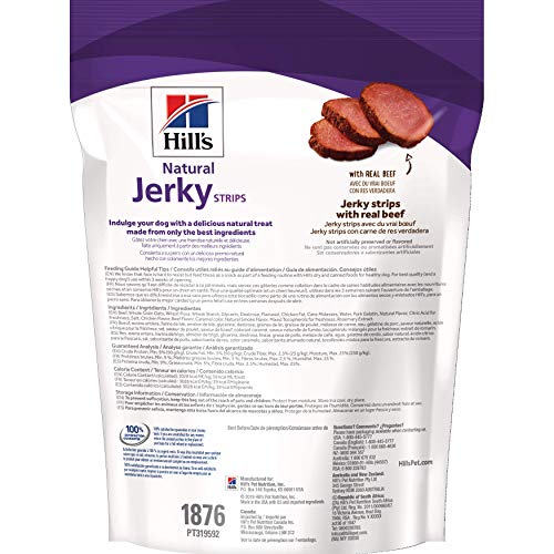 Hill's Natural Jerky Strips with Real Beef Dog Treats, 7.1 oz. Bag