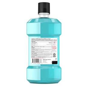 Listerine Ultraclean Oral Care Antiseptic Mouthwash, Everfresh Technology to Help Fight Bad Breath, Gingivitis, Plaque & Tartar, ADA-Accepted Tartar Control Oral Rinse, Cool Mint, 1 L