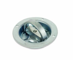 mac's tie downs 330004 360 degree swivel stainless steel recessed d-ring for tie down anchor - 6,000 lb load capacity