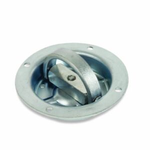 Mac's Tie Downs 330004 360 Degree Swivel Stainless Steel Recessed D-Ring for Tie Down Anchor - 6,000 lb Load Capacity