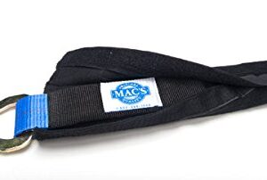 Mac's Tie-Downs 511658 Automotive Pro Strap Kit (4 Pack) - Black, 10,000 lbs Break Strength 2" W x 8' L Strap with Direct Hook End, 40" Axle Strap, Fleece Sleeve, Strap Wrap, (1) Canvas Storage Bag