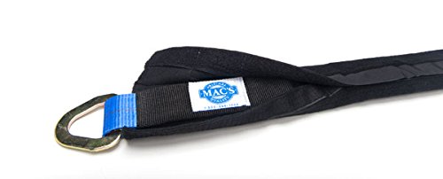 Mac's Tie-Downs 511658 Automotive Pro Strap Kit (4 Pack) - Black, 10,000 lbs Break Strength 2" W x 8' L Strap with Direct Hook End, 40" Axle Strap, Fleece Sleeve, Strap Wrap, (1) Canvas Storage Bag